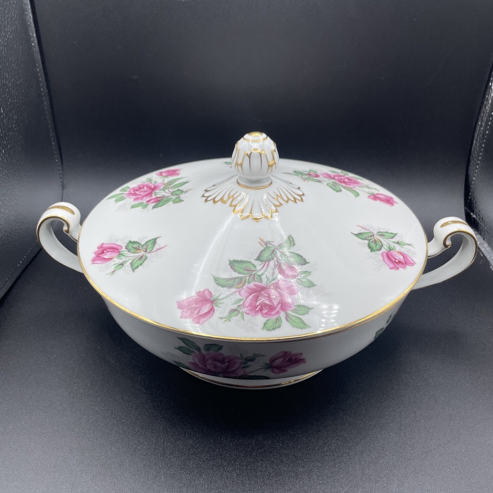 Noritake China ROSELANE ROUND COVERED BOWL With LID - Picture 3 of 13